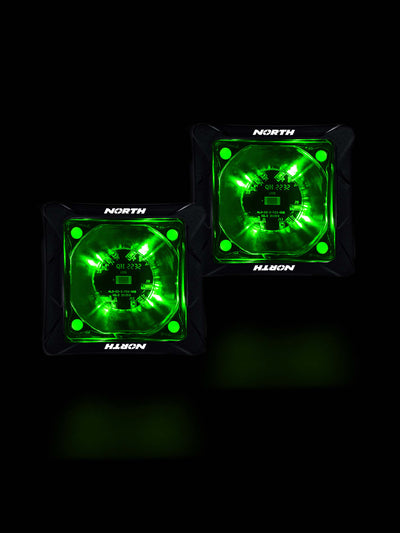 RGB Cube Pod Lights - Green - North Lights