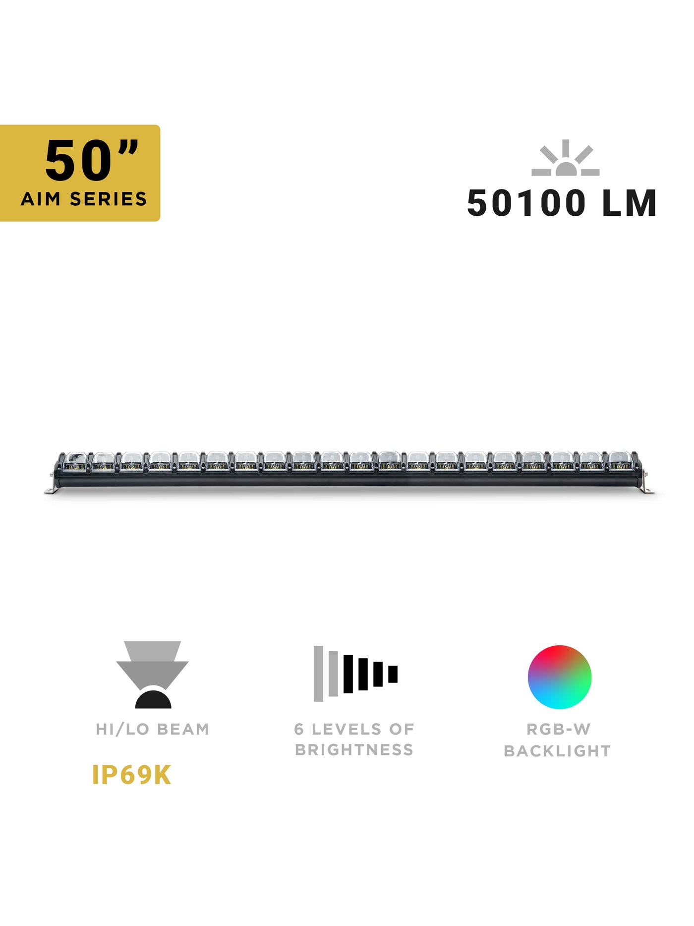 50" AIM Series - Light Bar Details - North Lights