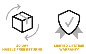30-day Hassle Free Returns & Limited Lifetime Warranty