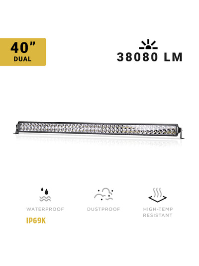 40" Dual Row LED Light bar Spot/Flood Combo - North Lights