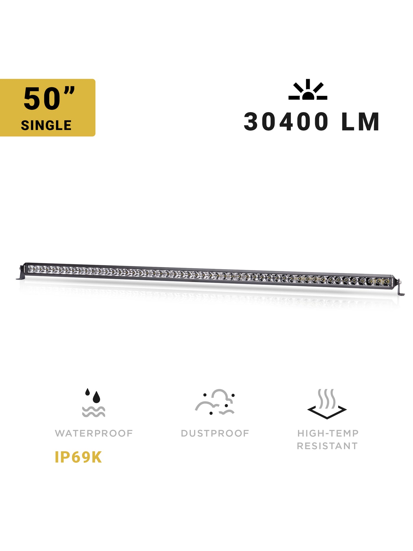 50" Single Row LED Light Bar - Flood/Spot Combo - North Lights