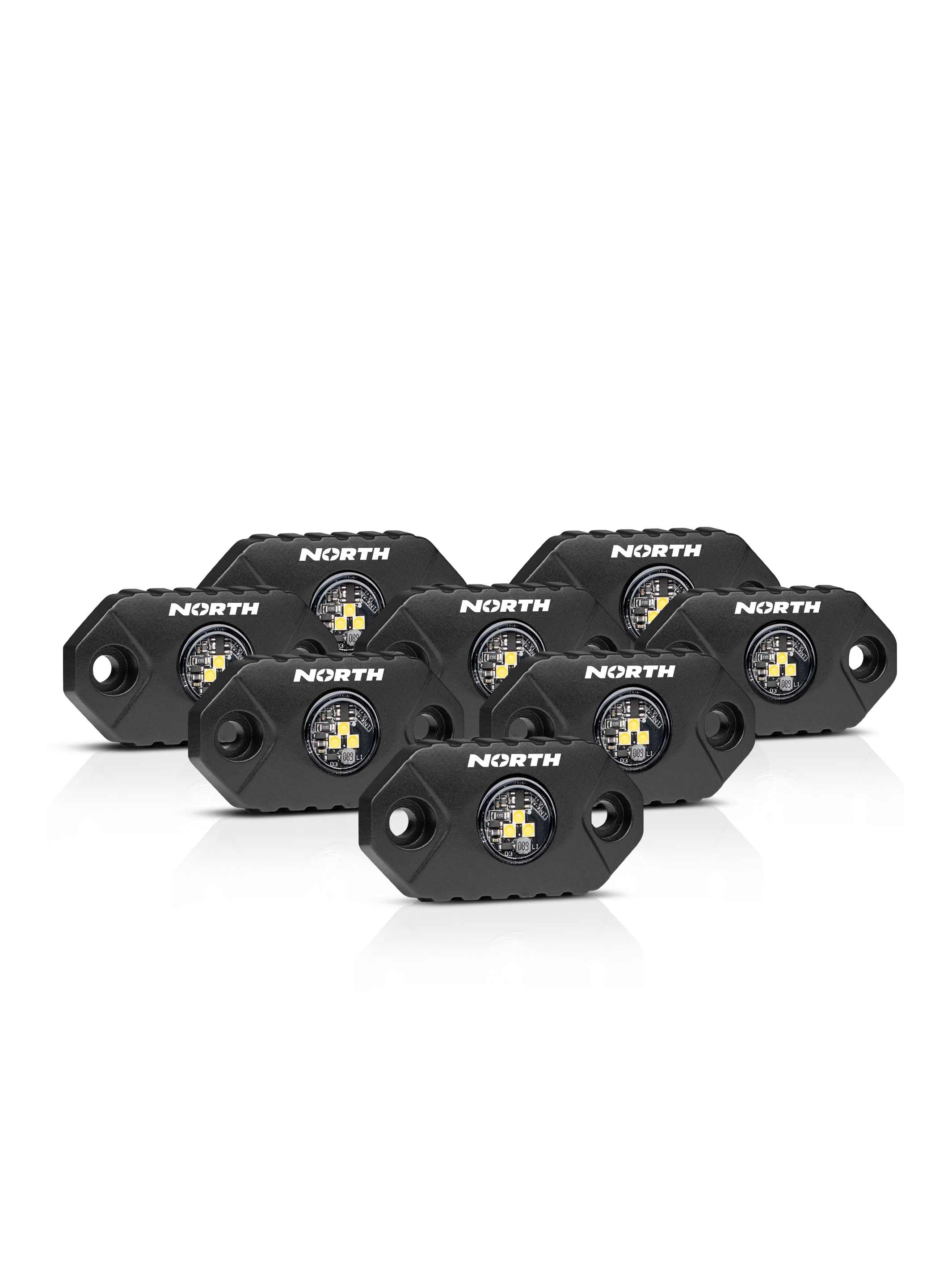 Set of 8 Rock Lights - Single Color – North Lights Co